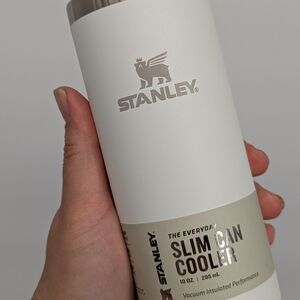 New Stanley The Everyday Slim Can Cooler Cup white frost stainless steel 10 oz